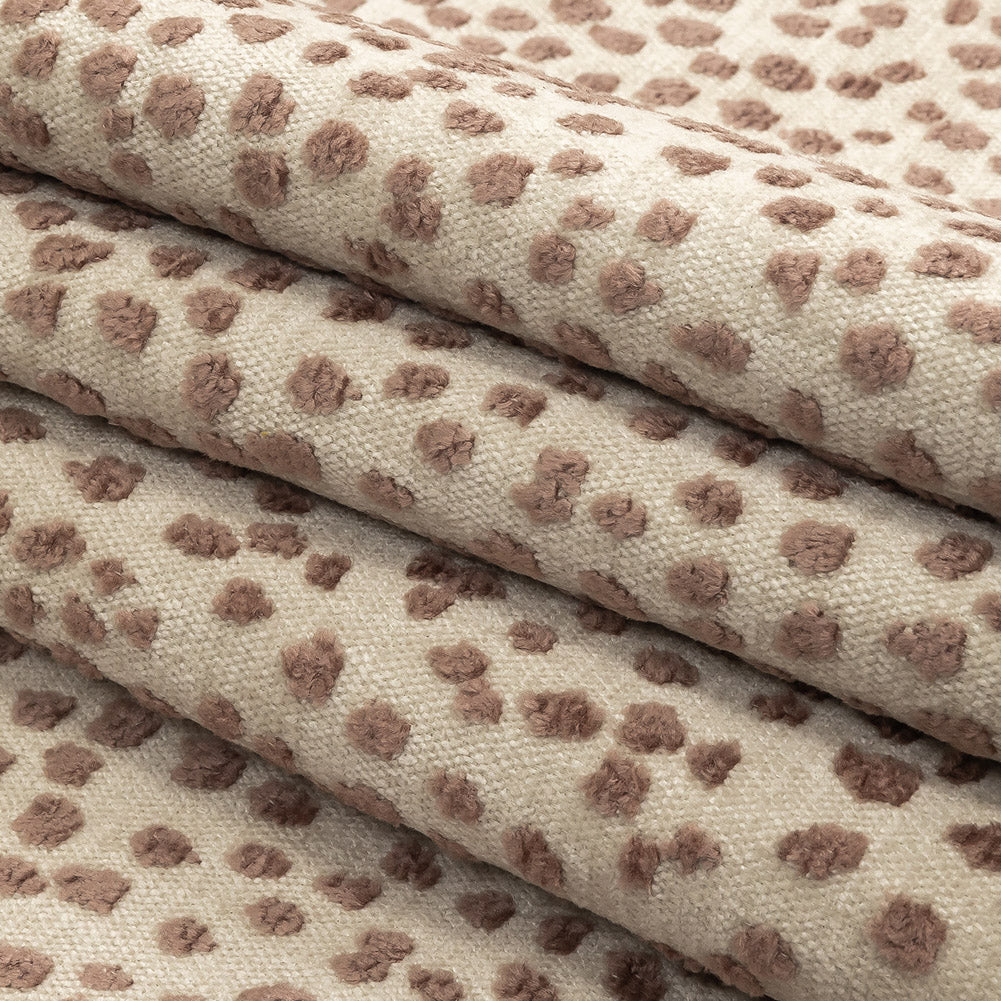 Rosewater Raised Spots Acrylic Chenille Woven