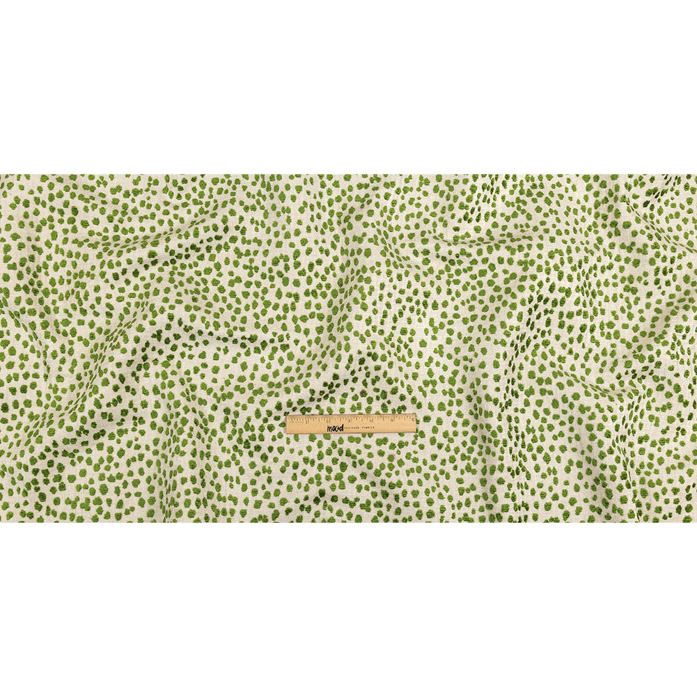 Grasshopper Raised Spots Acrylic Chenille Woven