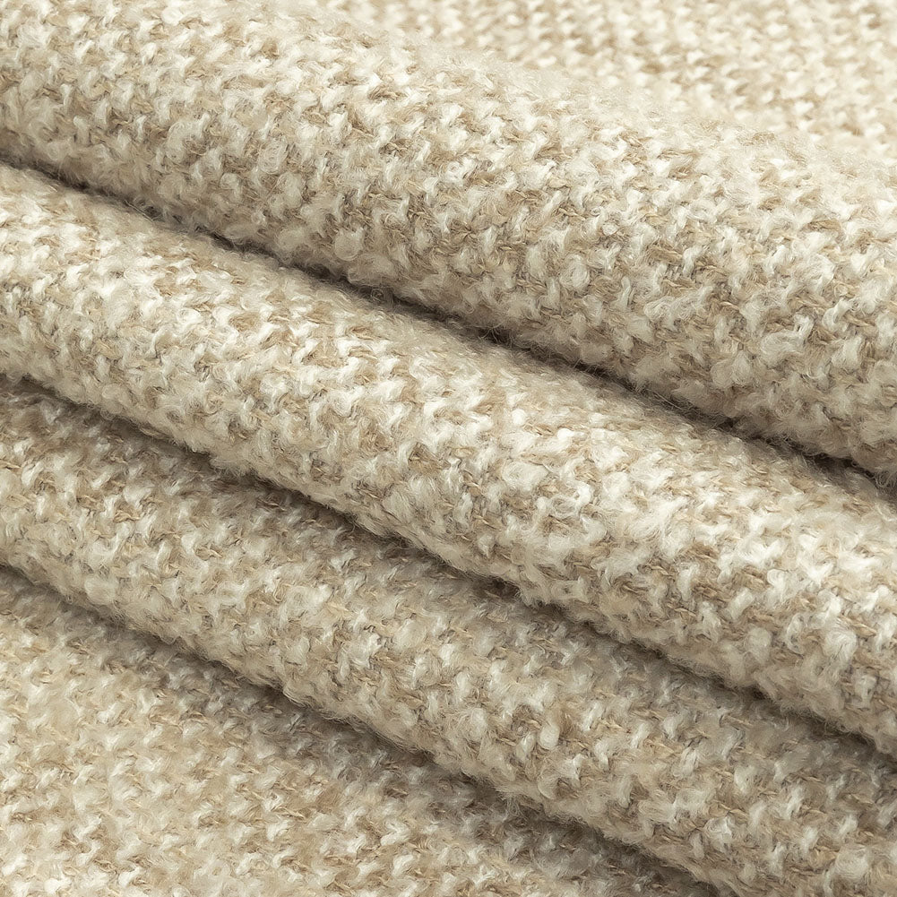 Cream Tweedy Upholstery Boucle