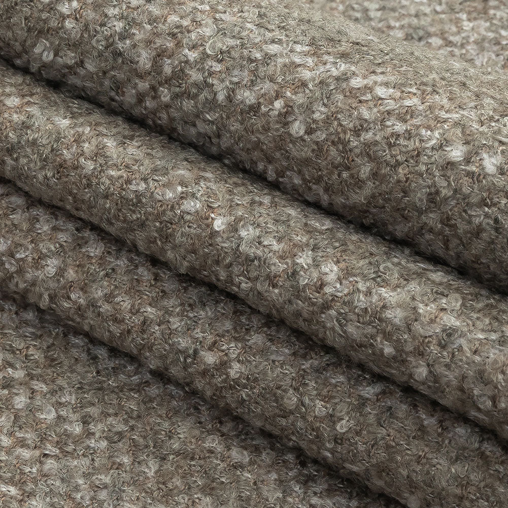 Nickel Tweedy Upholstery Boucle