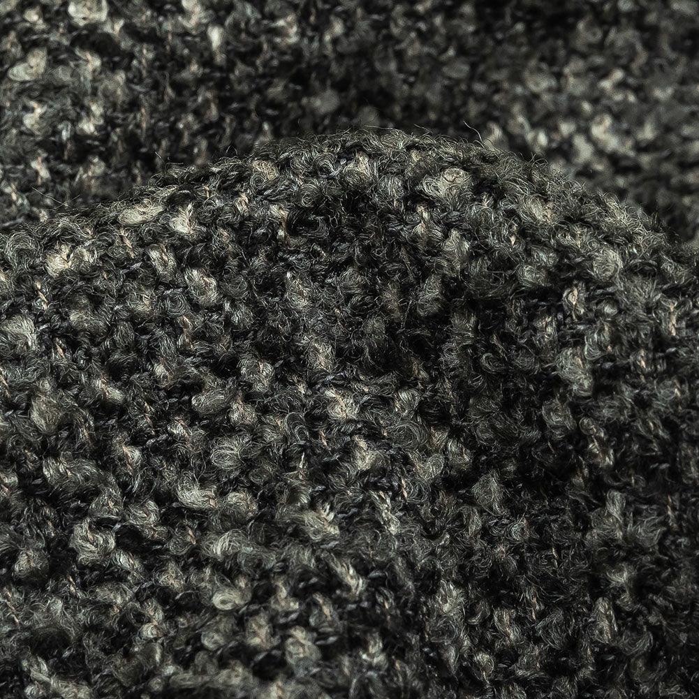 Onyx Tweedy Upholstery Boucle