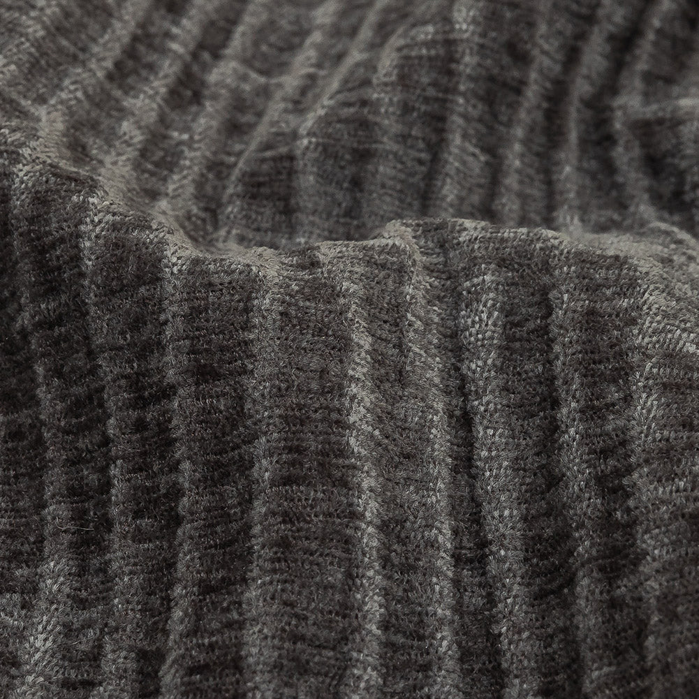 Steel Ribbed Polyester Chenille Woven