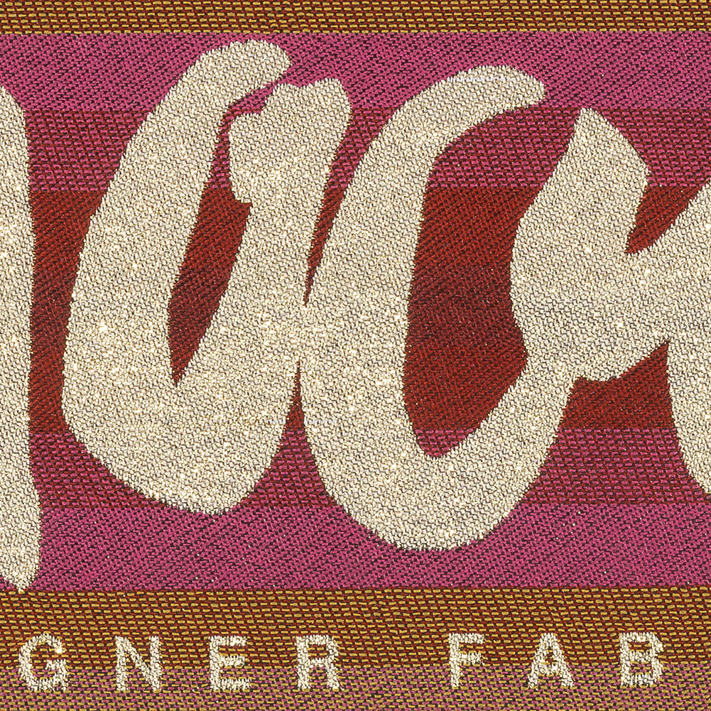 Mood Designer Fabrics Metallic Gold and Rainbow Oversized Square Patch - 18.875"