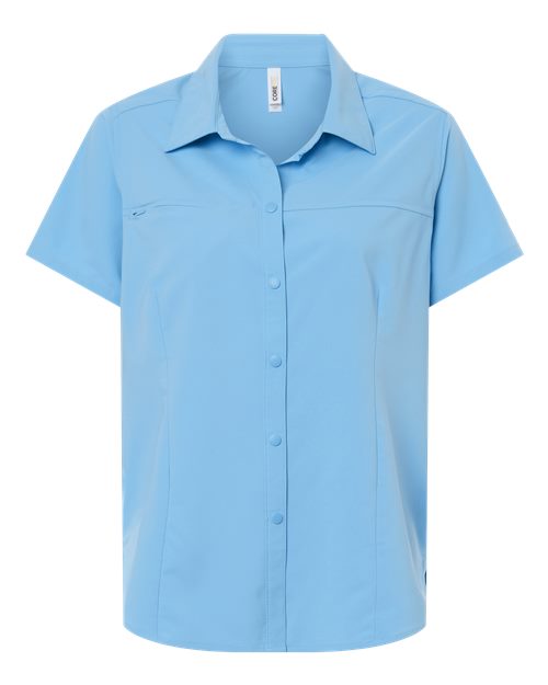 CORE365 Women's UltraUVP Shoreline Short Sleeve Staff Shirt