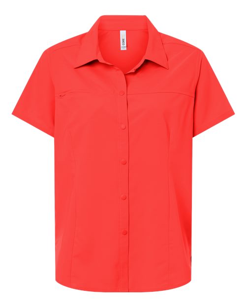 CORE365 Women's UltraUVP Shoreline Short Sleeve Staff Shirt