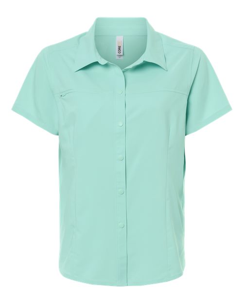 CORE365 Women's UltraUVP Shoreline Short Sleeve Staff Shirt