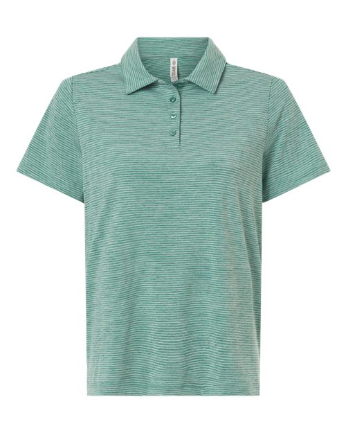 Team 365 Women's Relay Heathered Stripe Polo