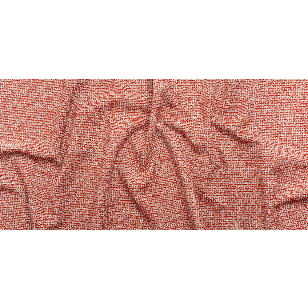 Crypton Ruby and Beige Tweed Polyester Upholstery Chenille