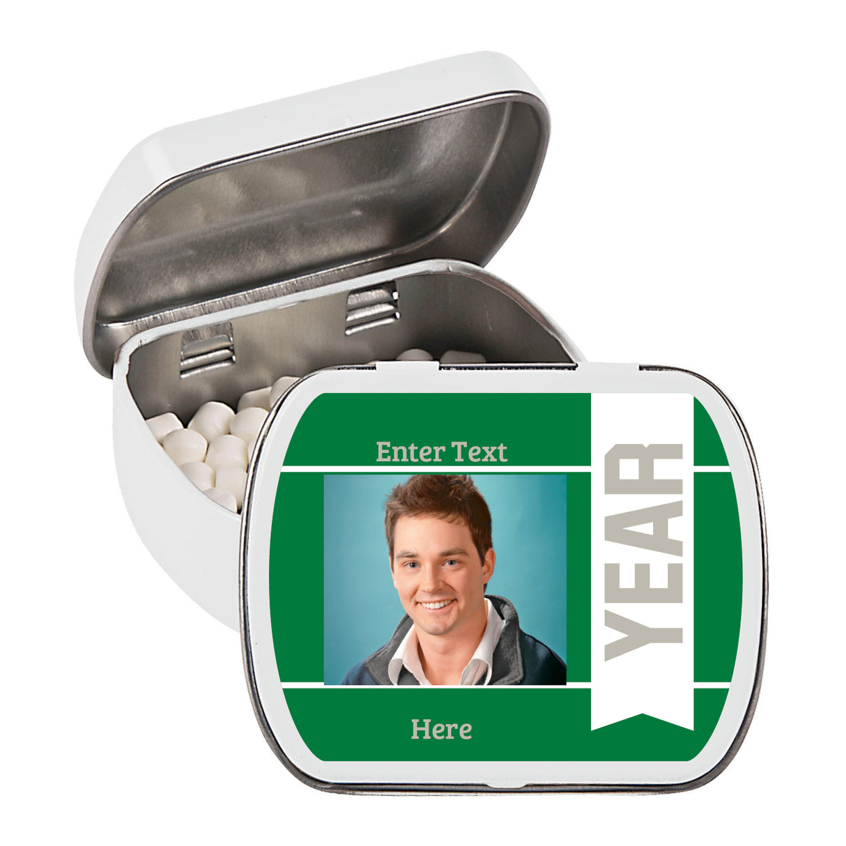 2 1/2" Custom Photo Graduation Year Mint Tins 24 Pieces