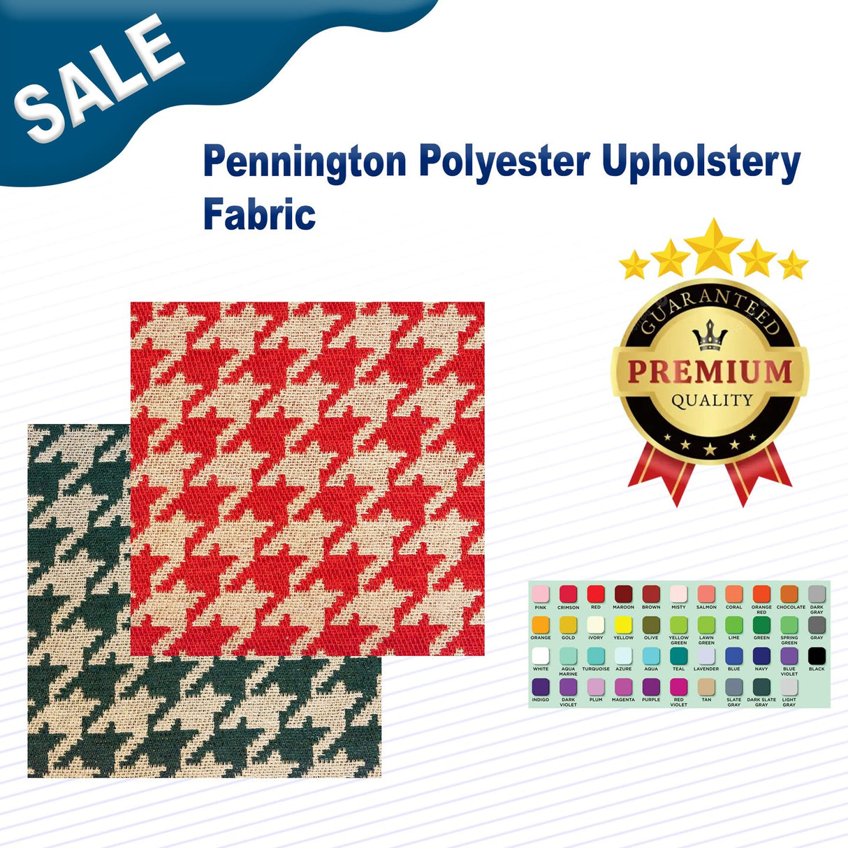 1 Yard Pennington Polyester Upholstery Fabric