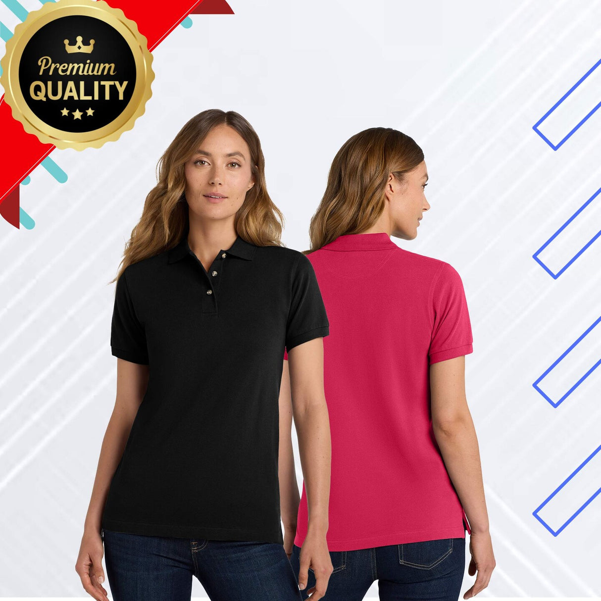 Port Authority® Women's Heavyweight Cotton Pique Polo