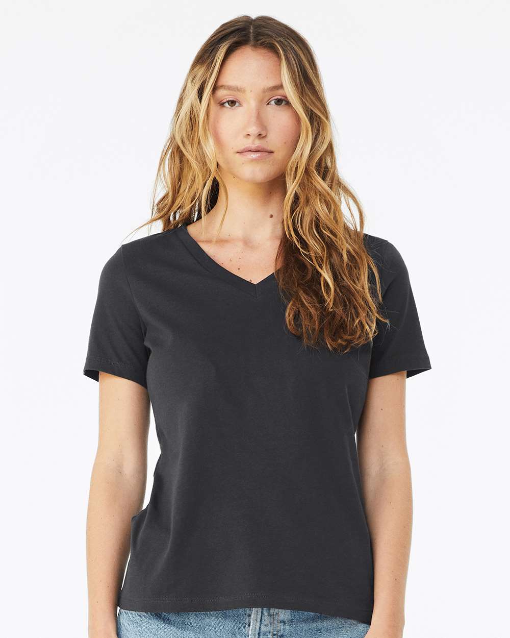 BELLA + CANVAS® Women's Relaxed Jersey V-Neck Tee - 6405