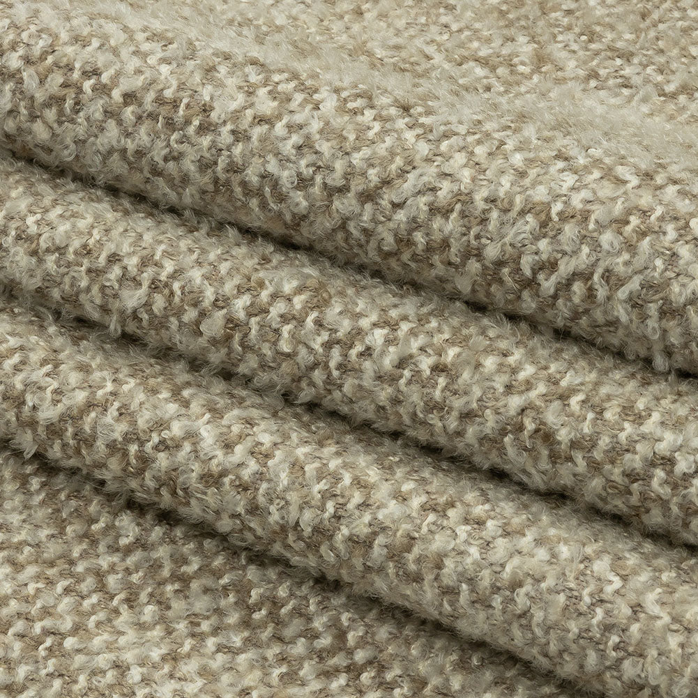 Parchment Tweedy Acrylic and Cotton Boucle