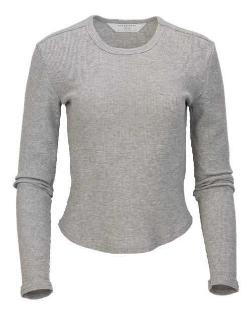 Boxercraft Women's Waffle Knit Baby Long Sleeve T-Shirt