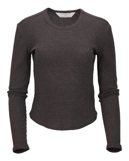 Boxercraft Women's Waffle Knit Baby Long Sleeve T-Shirt