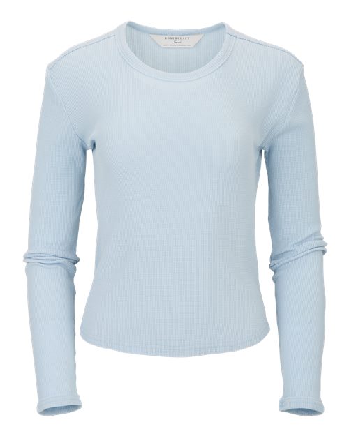 Boxercraft Women's Waffle Knit Baby Long Sleeve T-Shirt
