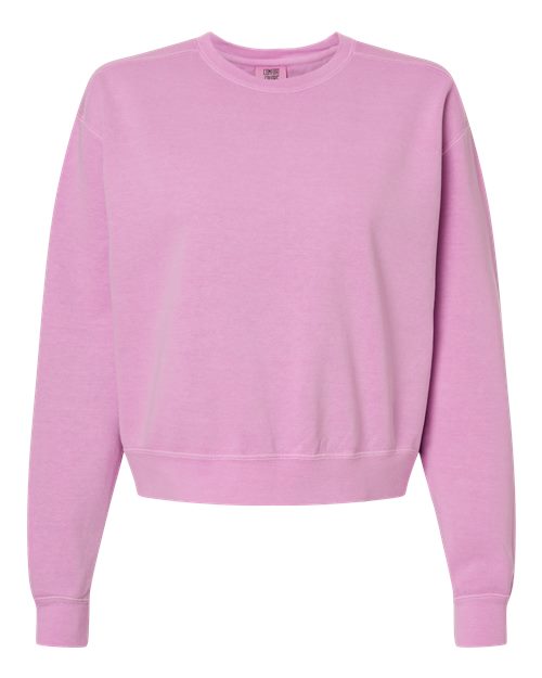 Comfort Colors Women's Garment-Dyed Mid-Length Crewneck Sweatshirt