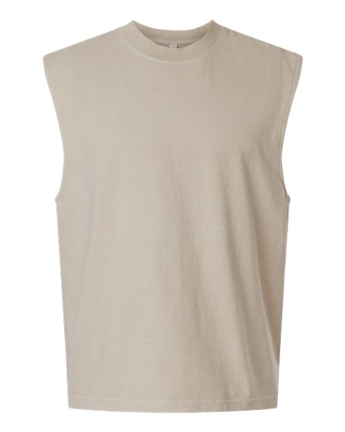 American Apparel Unisex Heavyweight Cotton Garment-Dyed Mid-Length Muscle Tee