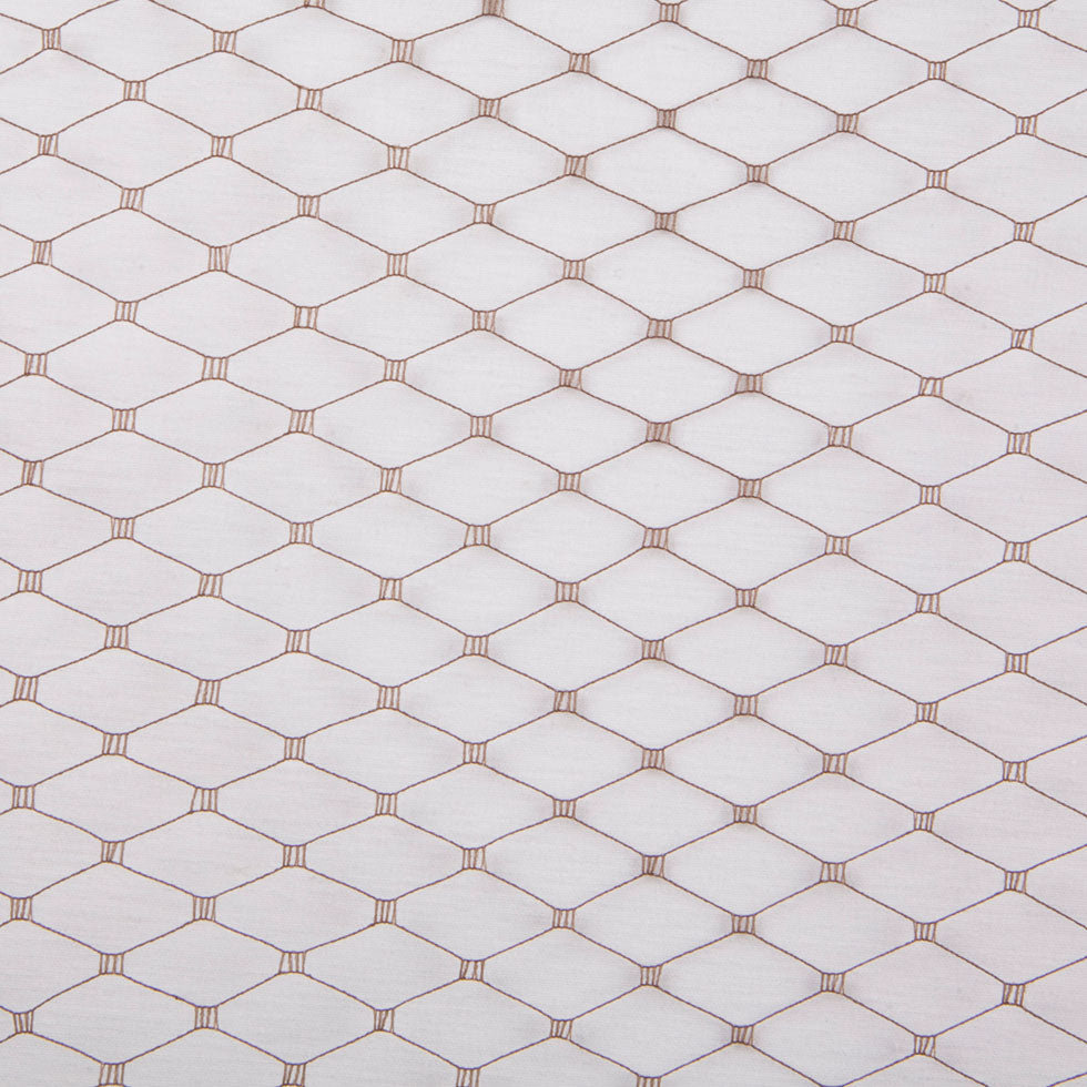 9" Taupe Russian Veil Lace