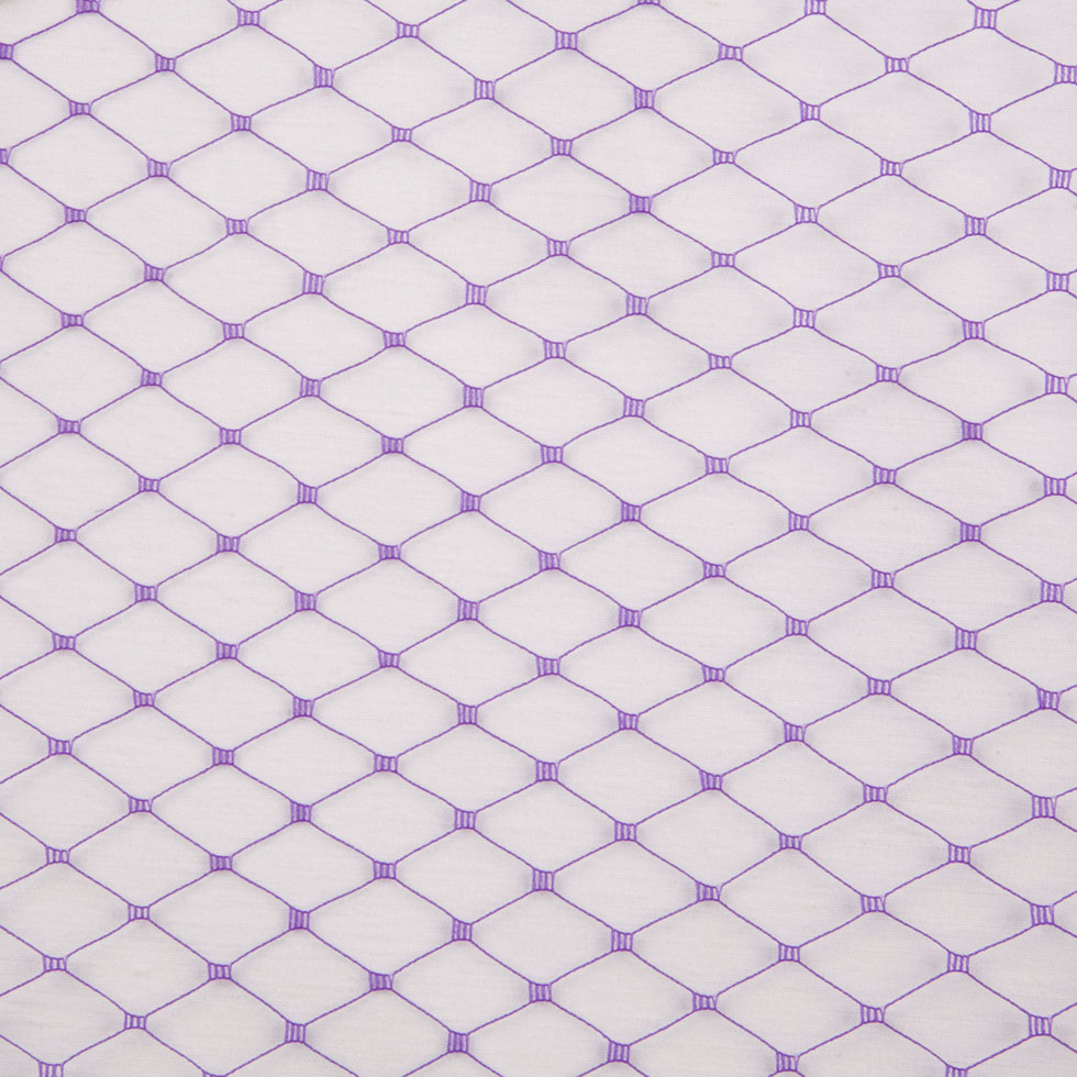 9" Purple Russian Veil Lace