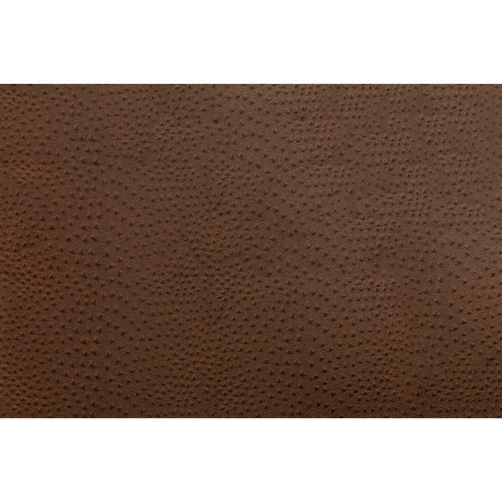 Kidepo Brown Faux Ostrich Leather Vinyl
