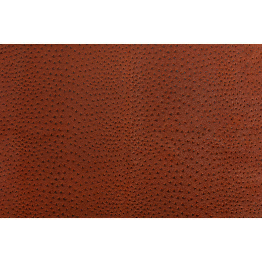 Kidepo Chestnut Faux Ostrich Leather Vinyl
