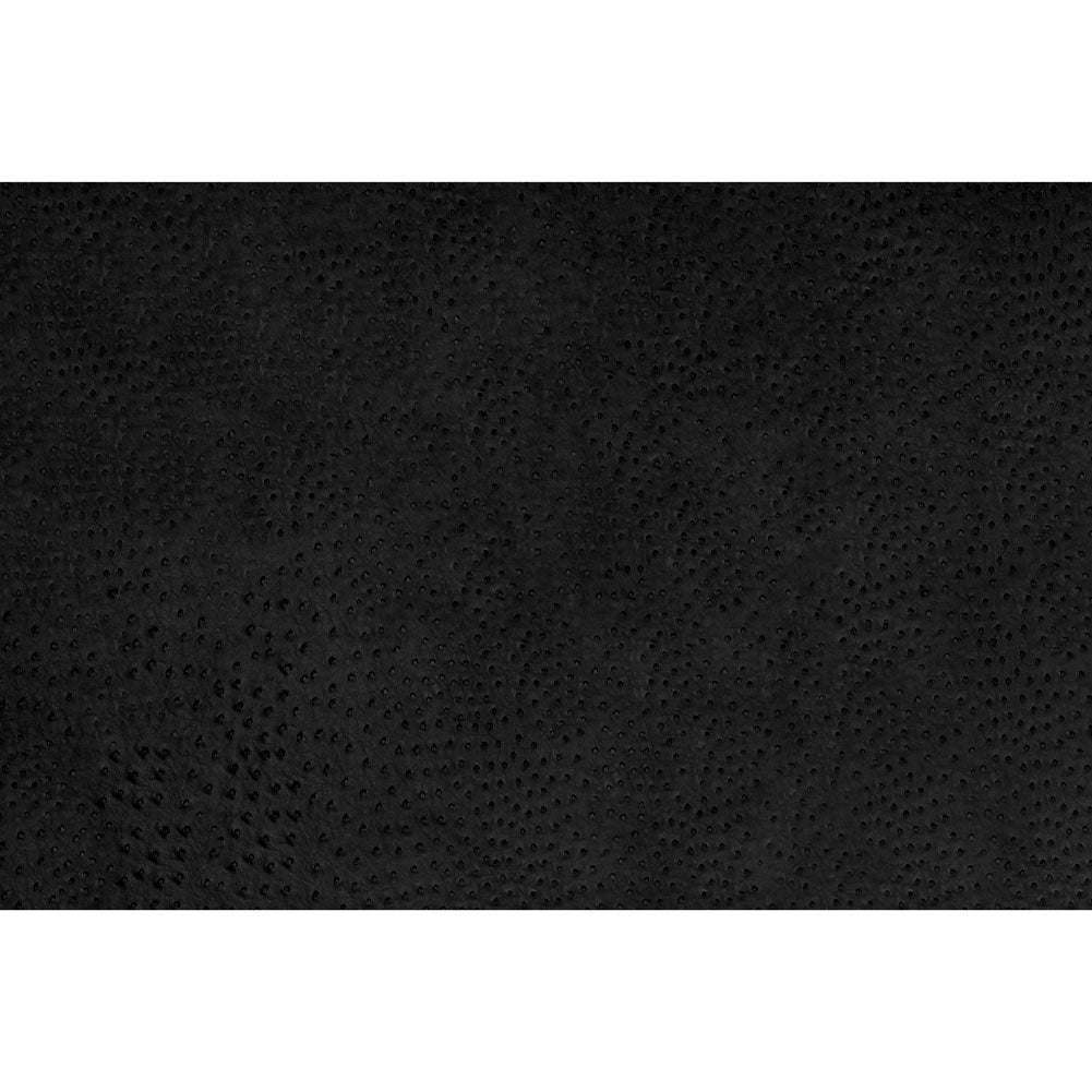 Kidepo Black Faux Ostrich Leather Vinyl