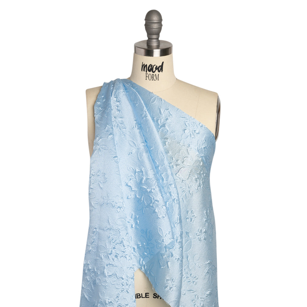 Luminous Light Blue Garden Party Lightweight Luxury Brocade