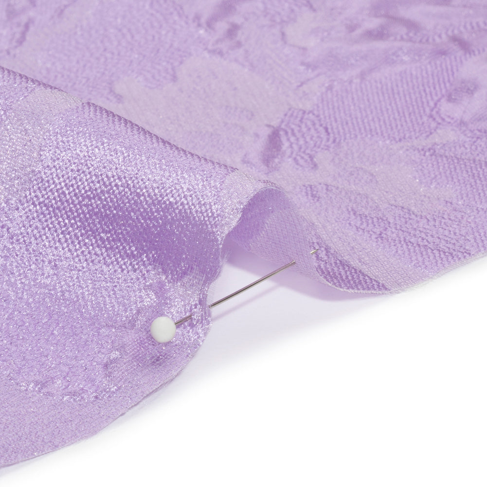 Luminous Lavender Floral Lightweight Luxury Brocade