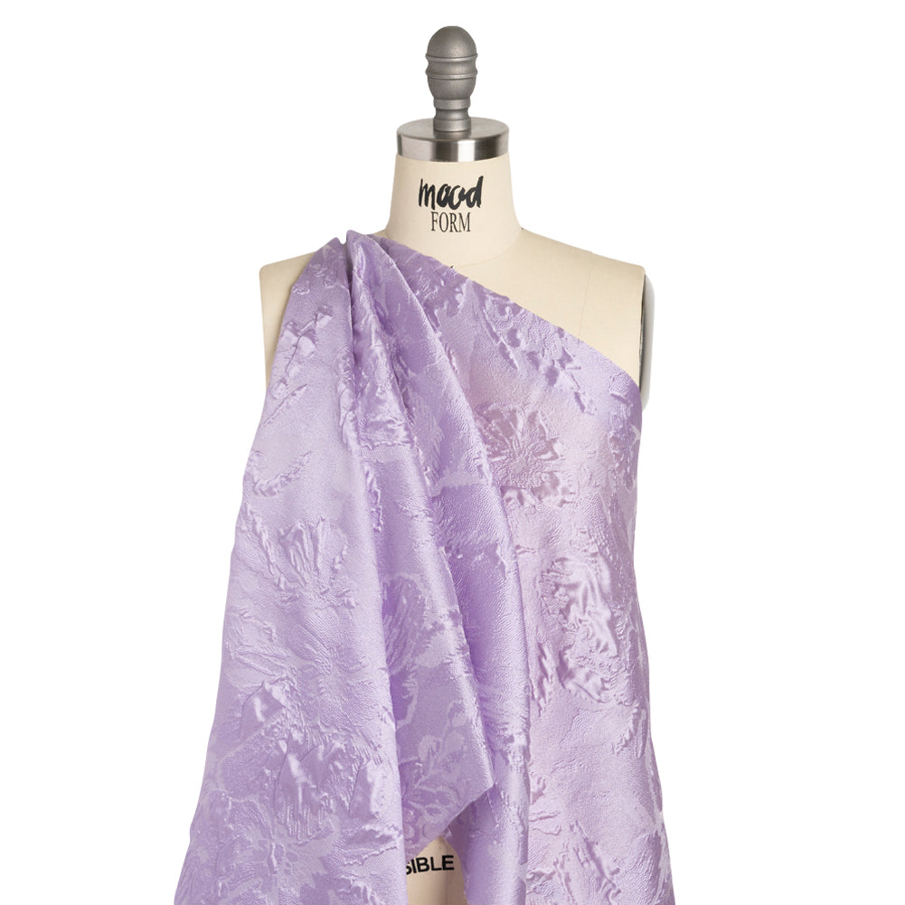 Luminous Lavender Floral Lightweight Luxury Brocade