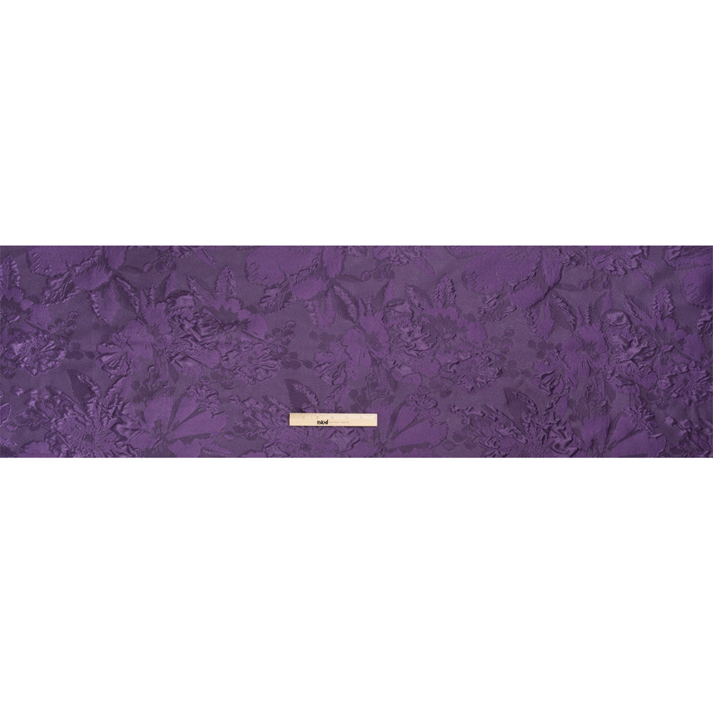 Luminous Purple Floral Lightweight Luxury Brocade