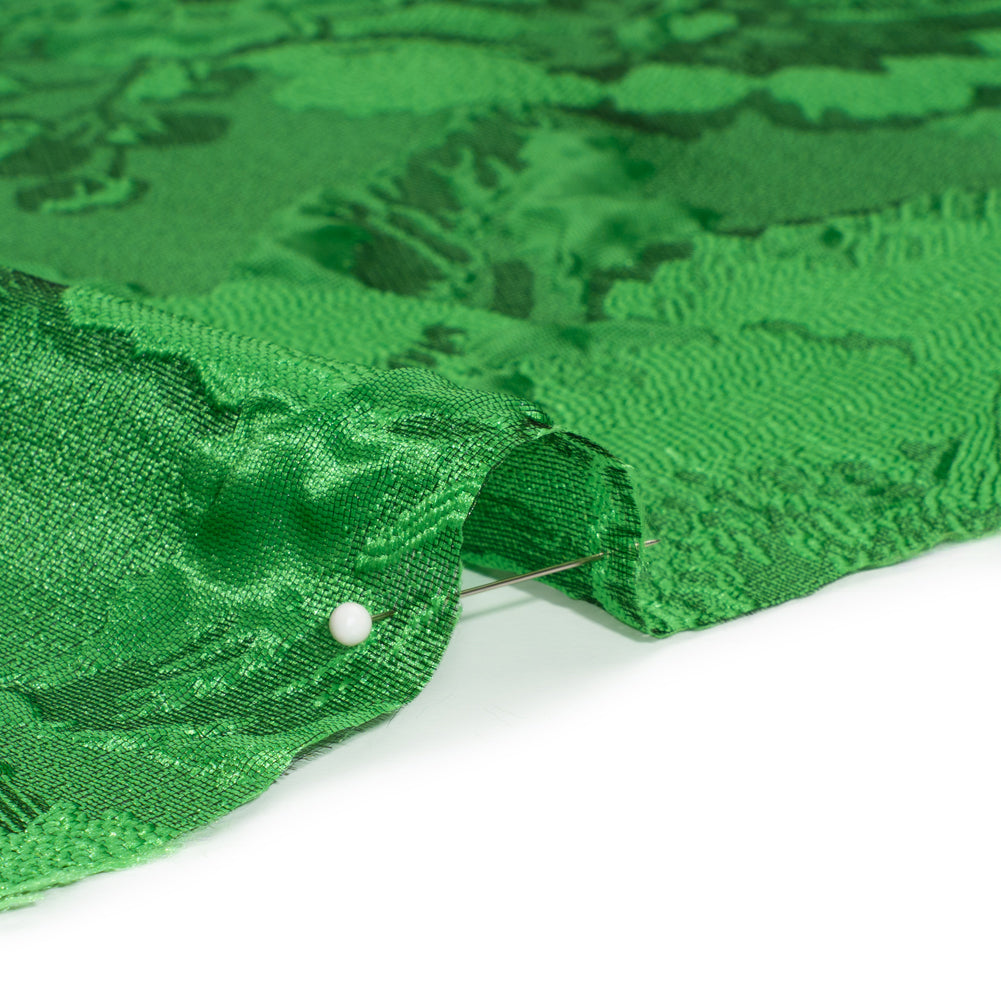 Luminous Green Floral Lightweight Luxury Brocade