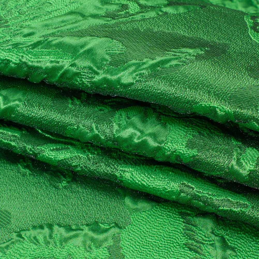 Luminous Green Floral Lightweight Luxury Brocade
