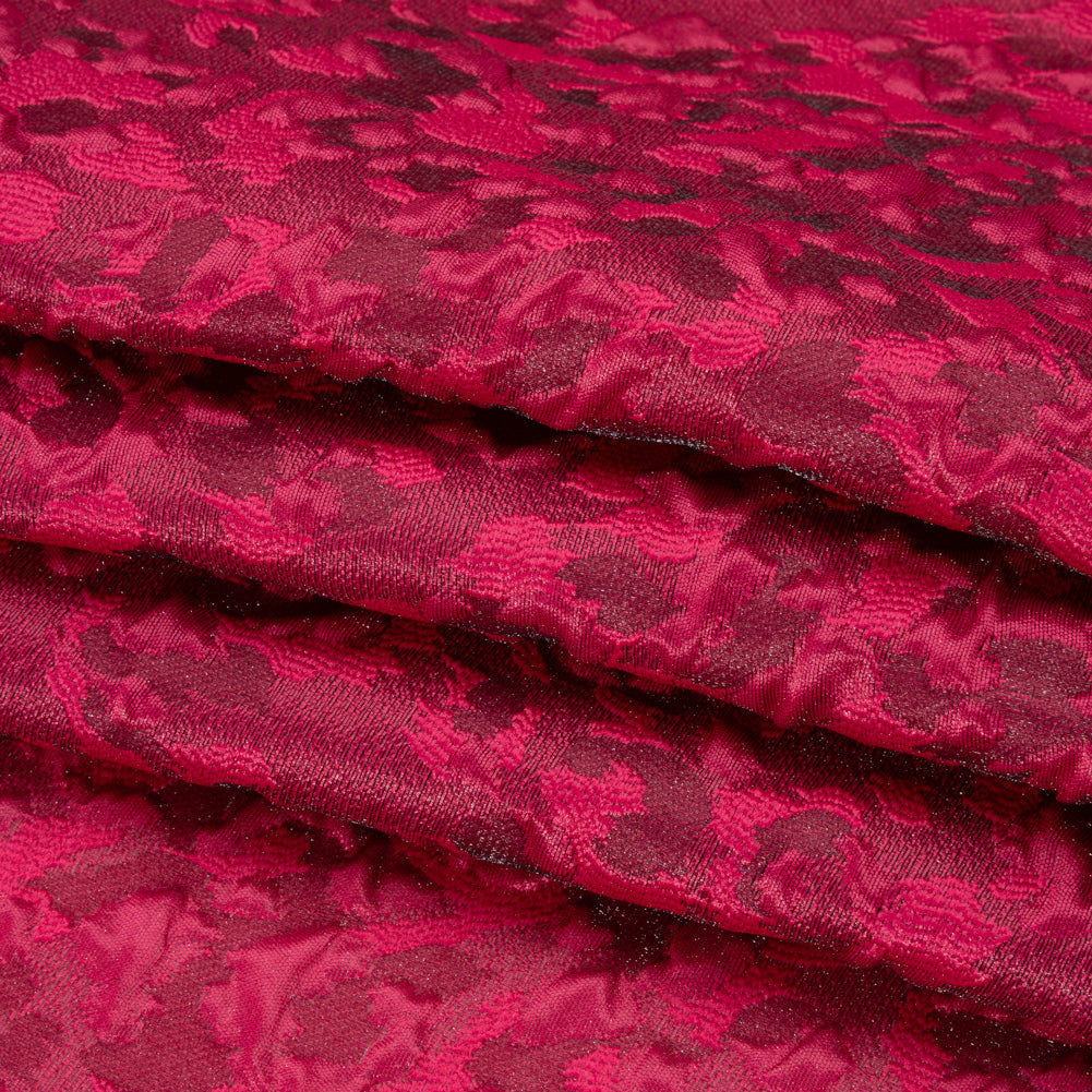 Luminous Fuchsia Wild Spots Lightweight Luxury Brocade