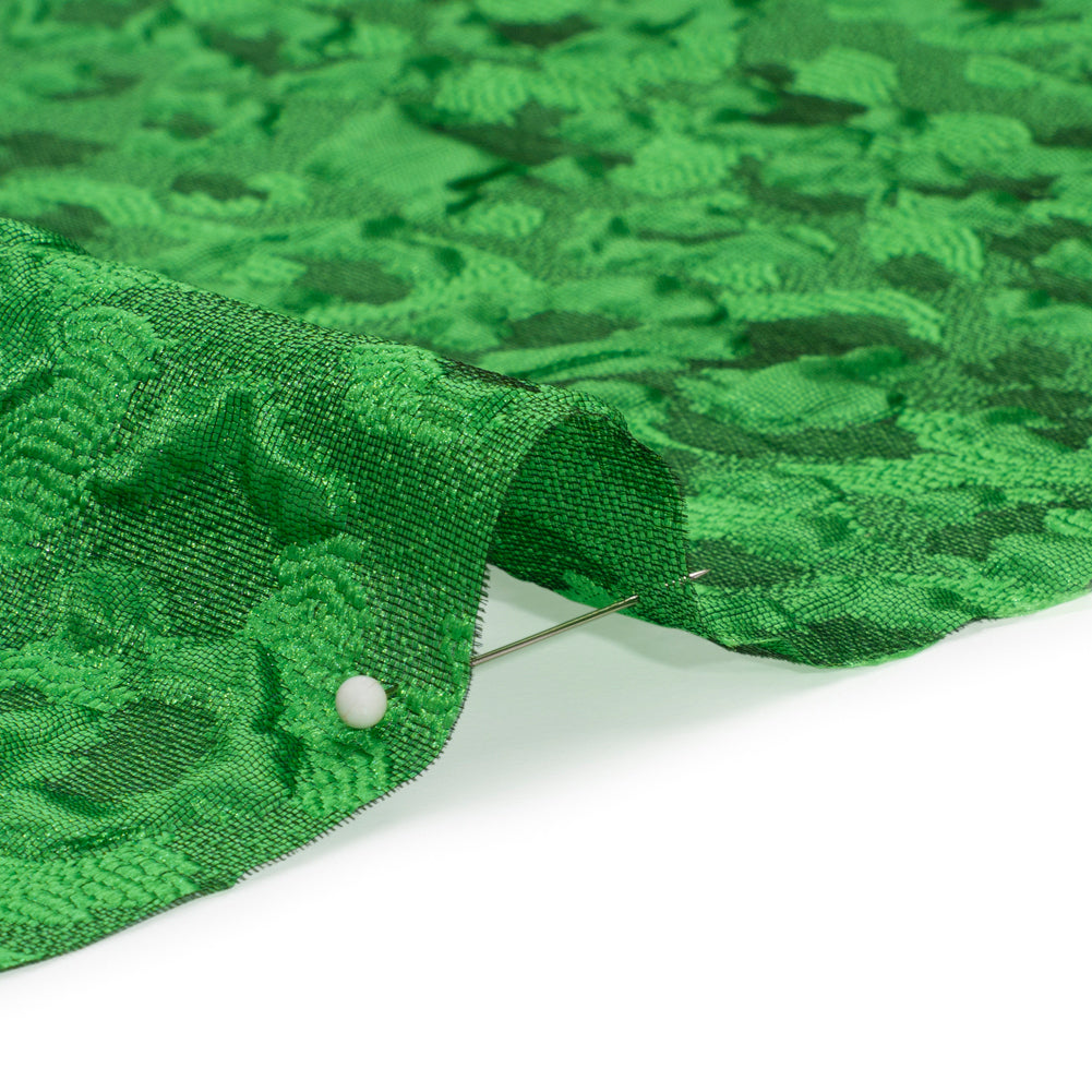 Luminous Green Wild Spots Lightweight Luxury Brocade