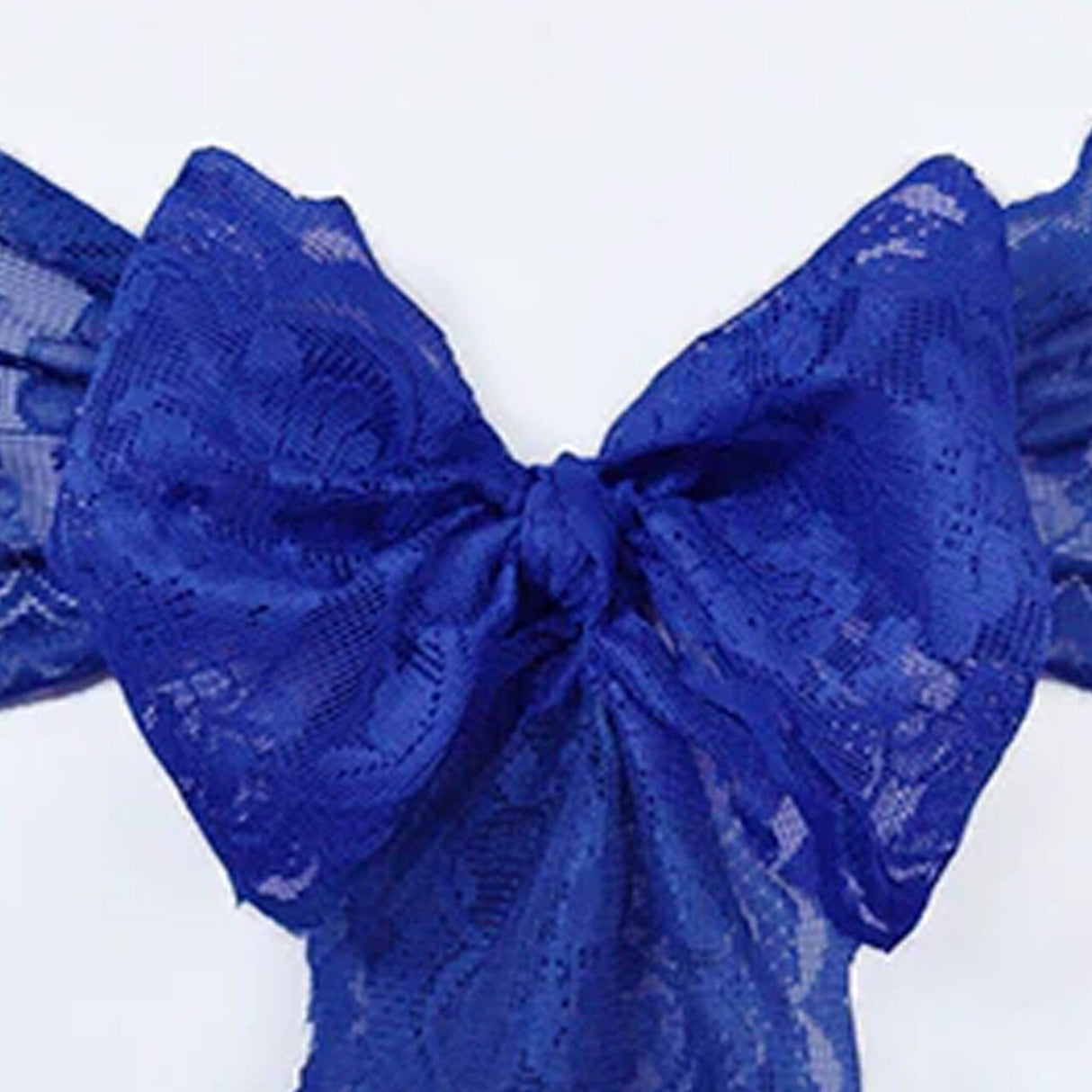 10 Pieces Navy Blue Caspari Lace Chair Sashes Elegant Wedding Chair Decorations 9" x 108"