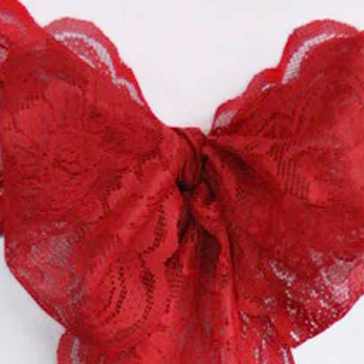 10 Pieces Apple Red Caspari Lace Chair Sashes Premium Event Decoration 9" x 108"