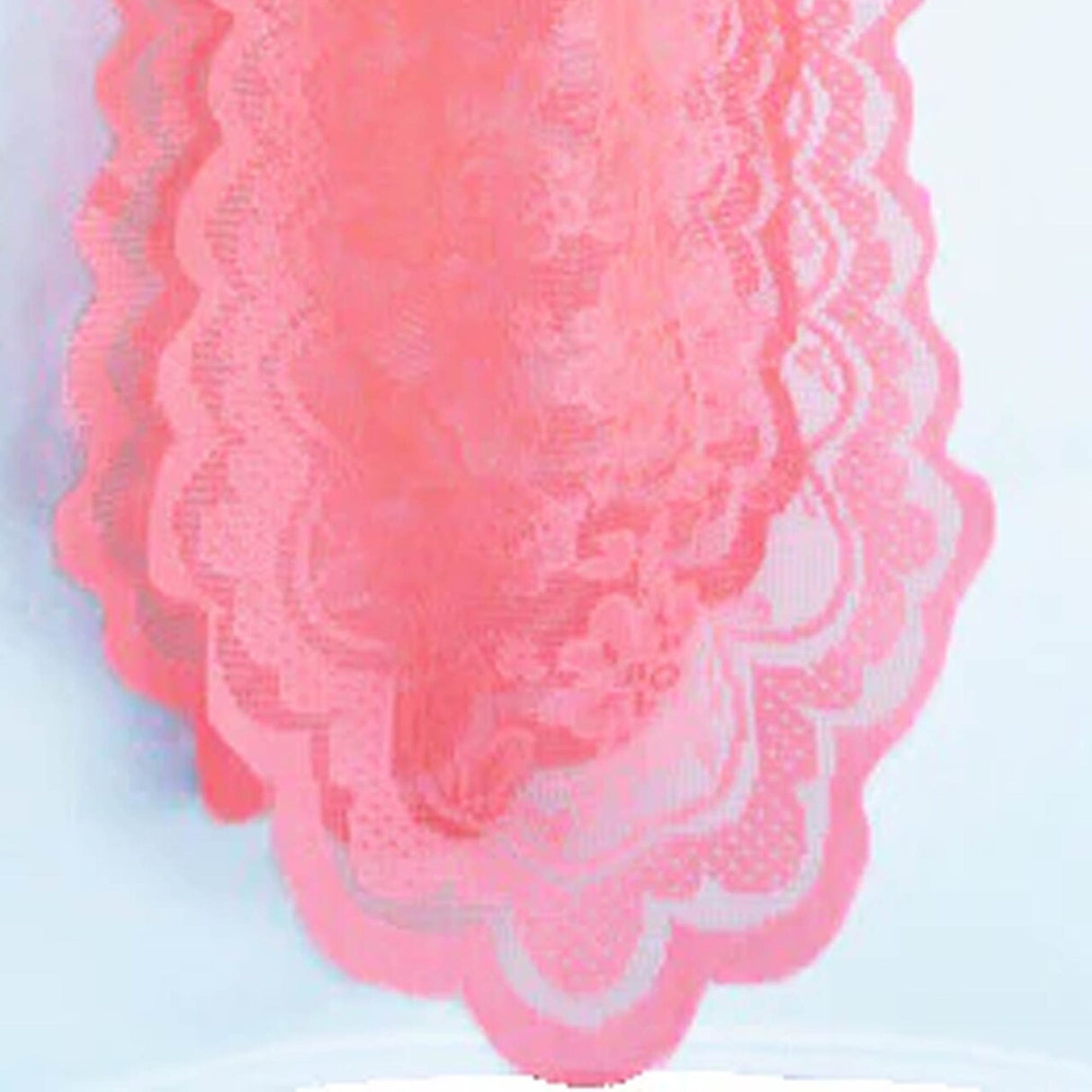 10 Pieces Coral Caspari Lace Chair Sashes for Wedding Decor 9" x 108"