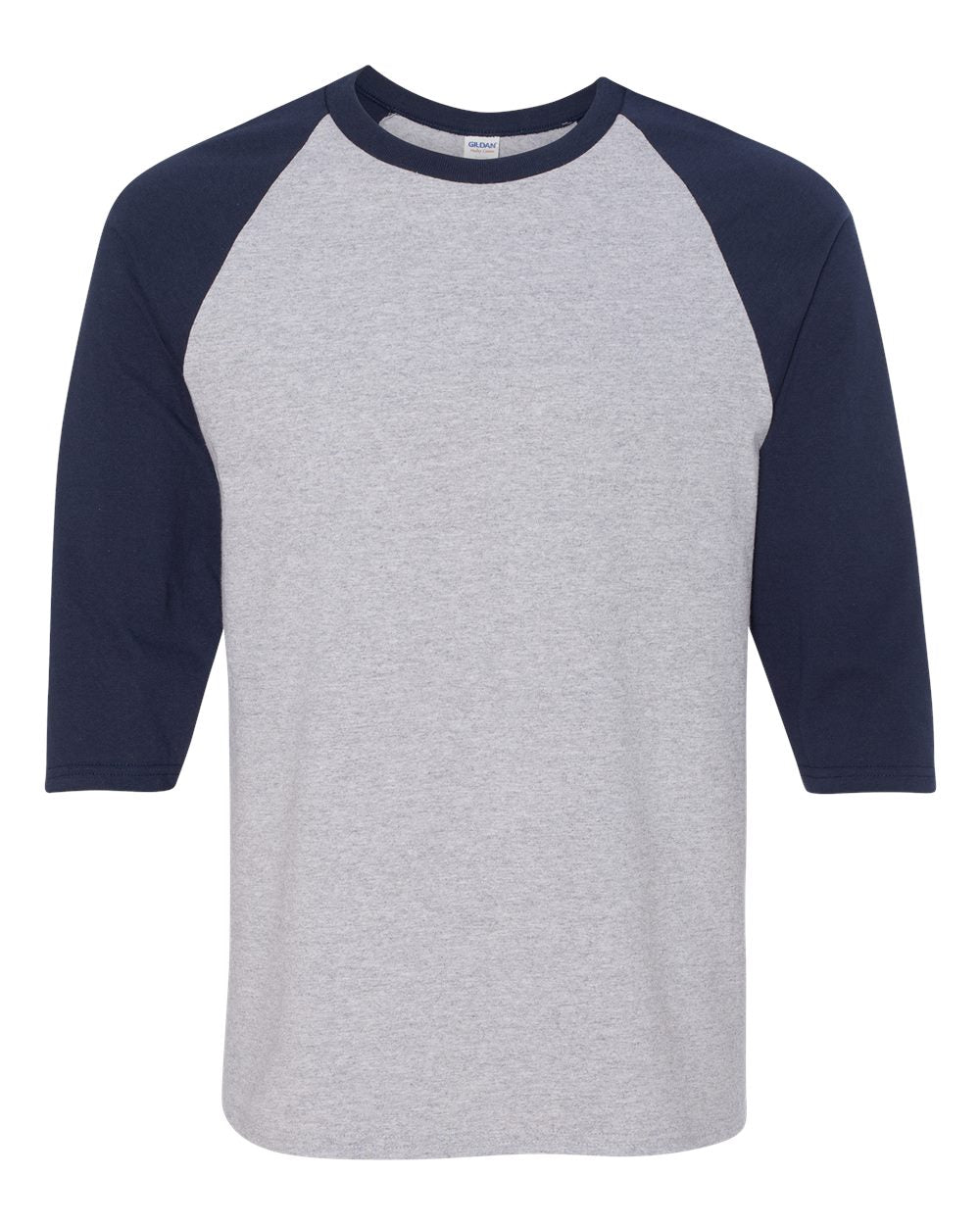 Gildan® Heavy Cotton Raglan Crewneck Three-Quarter Sleeve T-Shirt