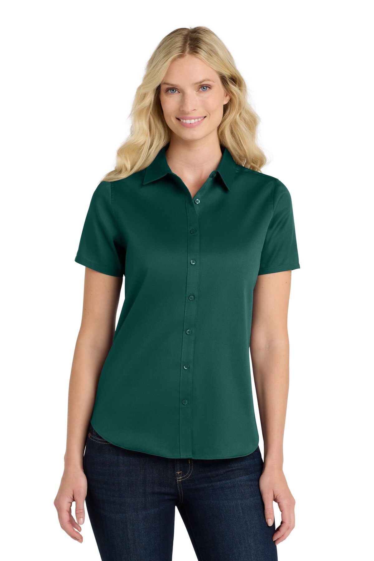 Port Authority® Short Sleeve SuperPro React Twill Women Shirt