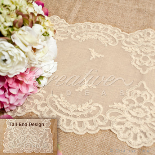 14"X72" Vintage Lace Table Runner-Pc (Ivory)