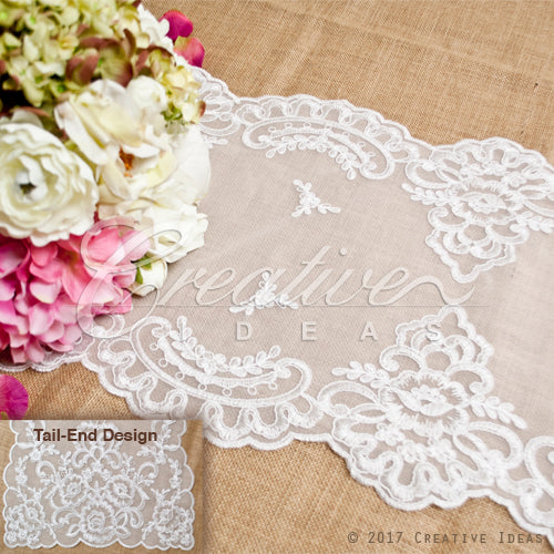 14"X72" Vintage Lace Table Runner-Pc (White)