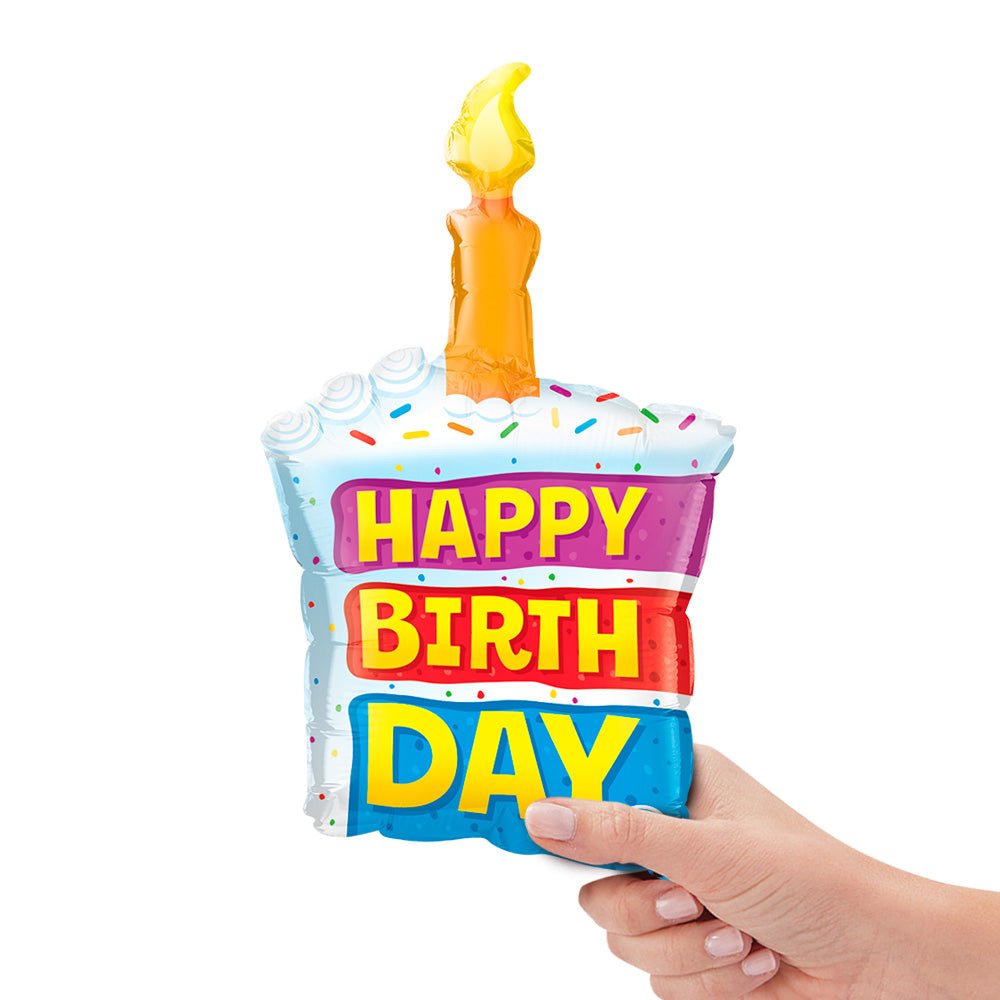 Foil Balloon Birthday Rainbow Cake Mini Shape
