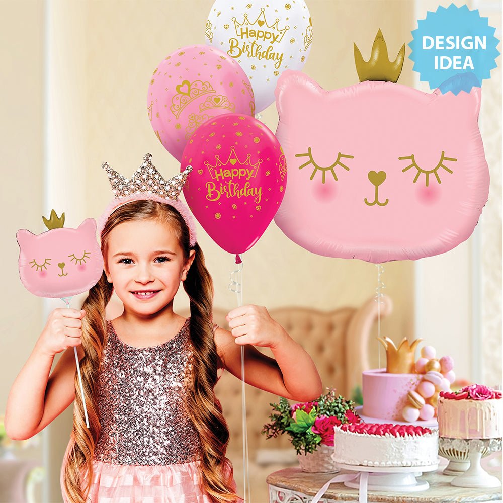 Foil Balloon Cat Princess Mini Shape