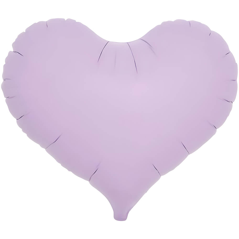 Foil Balloon 14 Inch Jelly Heart Pastel Lavender