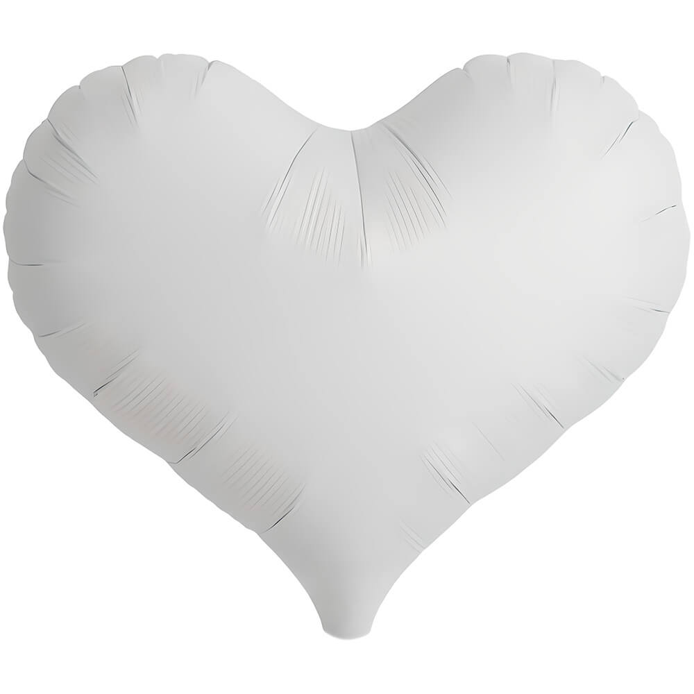 Foil Balloon 14 Inch White Heart
