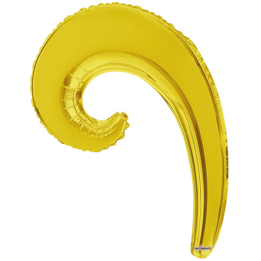 Foil Balloon 14 Inch Kurly Wave Gold