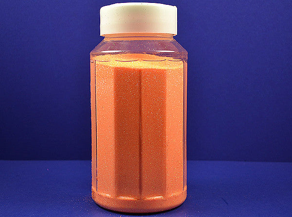 4 x 1-Pound Bottle Orange Polyester Craft Glitter (64 Ounces)