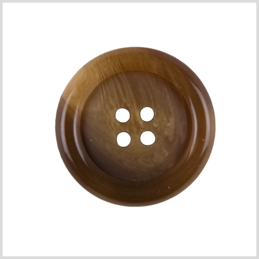 Light Brown Plastic Button - 36L/23mm