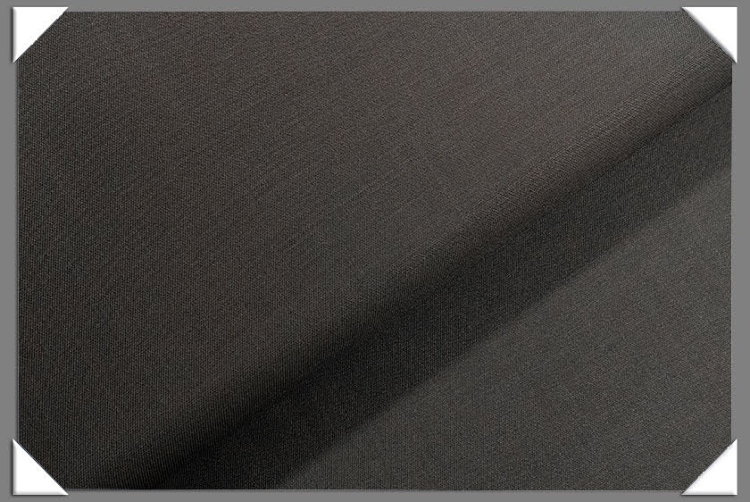 Charcoal Vegan Sharkskin Polyester Fabric - Charcoal Sharkskin, 60" Width